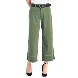 Gap Wide Leg Crop Jean Monterey Cypress Green